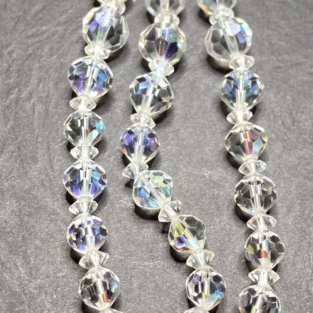 Vintage crystal choker necklace and accent bracelet